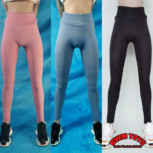 1/6 Scale Women's Yoga Pants Leggings Fitness High Waist Seamless Tights Sports Gym Trousers for 12'' Female Action Figure